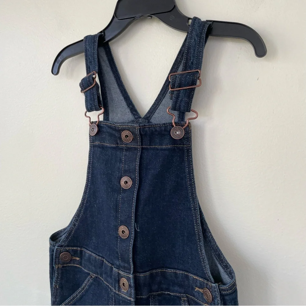 NWT OshKosh B'gosh Girls Denim Skirtall - Blue Dark Wash Denim 6/6x $44